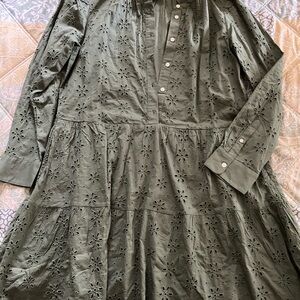 Gap Eyelet Tiered Mini Dress (L)
